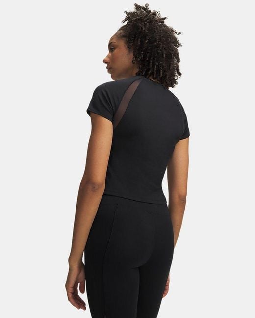 Under Armour Black Motion Mesh Short Sleeve Jet