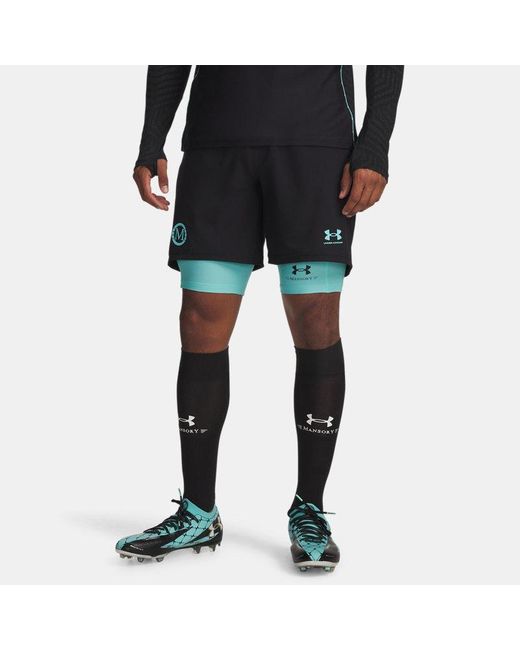 Under Armour Black Challenger X Mansory Shorts Tropical Tide for men