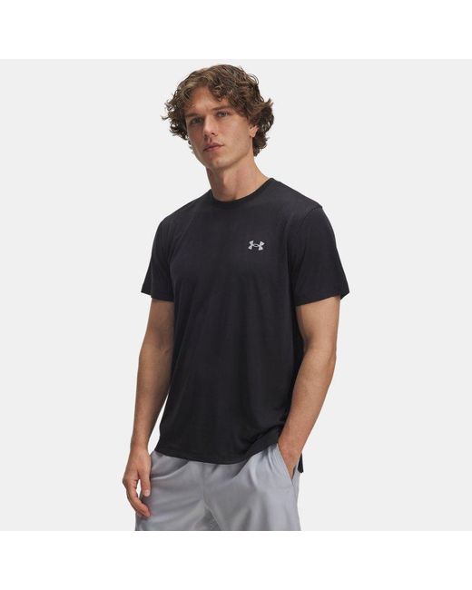 Under Armour Black Launch Camo Short Sleeve Reflective for men
