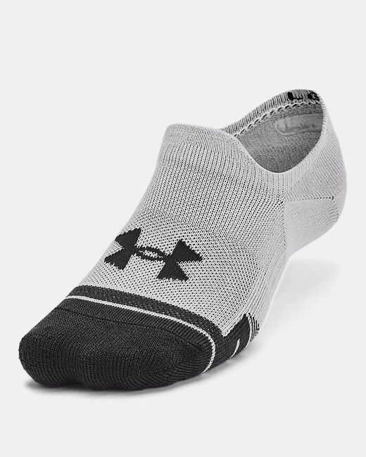Under Armour Black Performance Tech Ultra Low 3-Pack Tab Socks Mod Jet