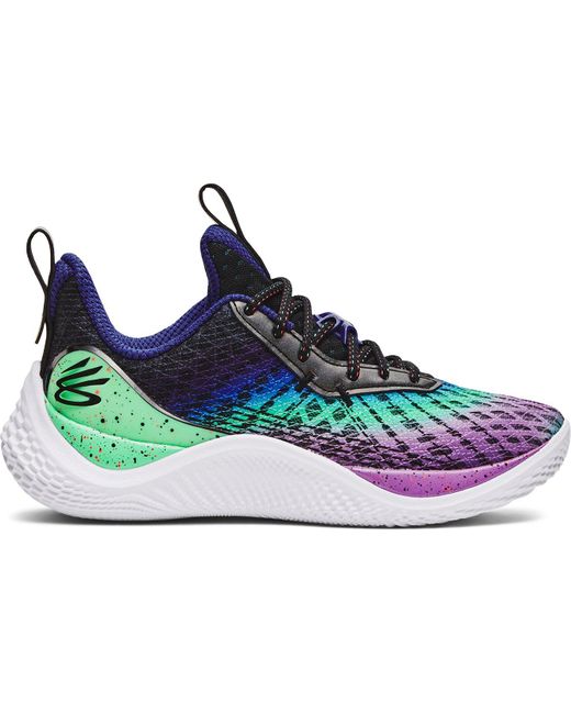 Under Armour Blue Grade school curry flow 10 "northern lights" basketballschuhe