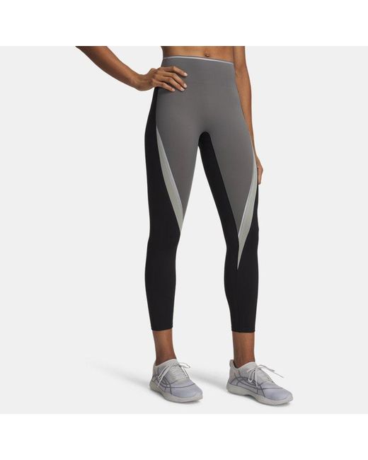 Under Armour Gray Halo Colorblock Leggings Ultimate Clay Reflective