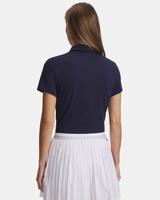 Under Armour Blue Armourdry Short Sleeve Polo Midnight Midnight