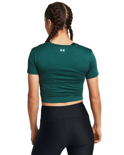 Under Armour Green Motion Crossover Crop Short Sleeve