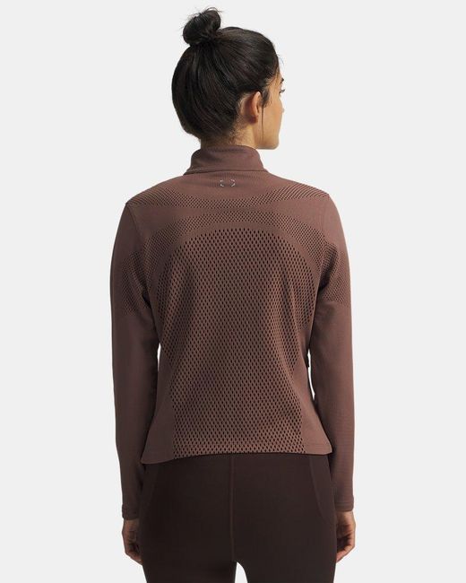 Under Armour Brown Halo Engineered Full Zip Sierra Taupe Kona Reflective