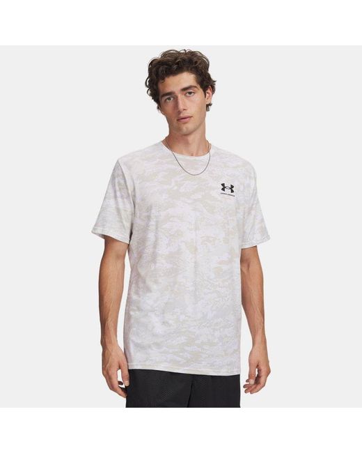 Under Armour White Abc Camo T-shirt for men