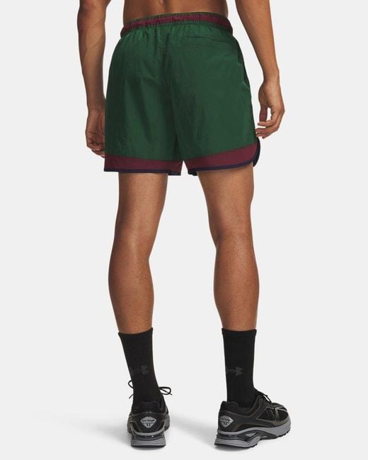 Under Armour Green Ua Icon Woven Track Shorts for men