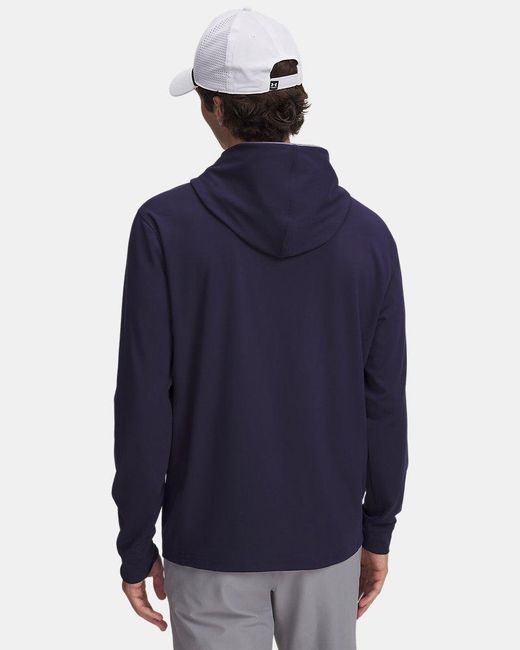Under Armour Blue Drive Lightweight Hoodie Midnight Castlerock for men