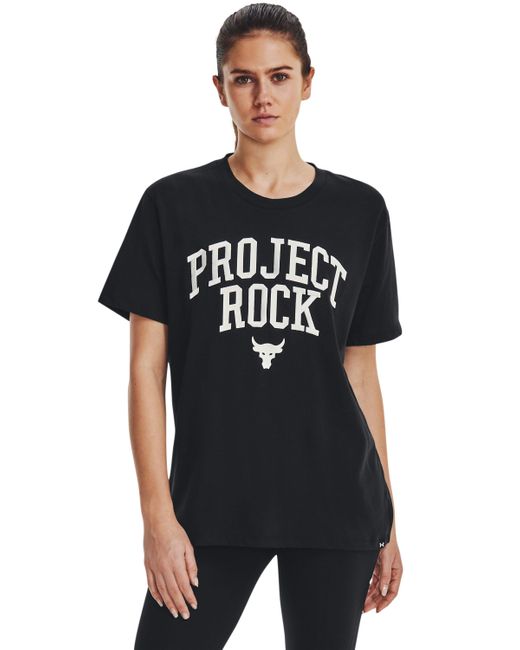 Under Armour Black Project Rock Heavyweight Campus T-shirt