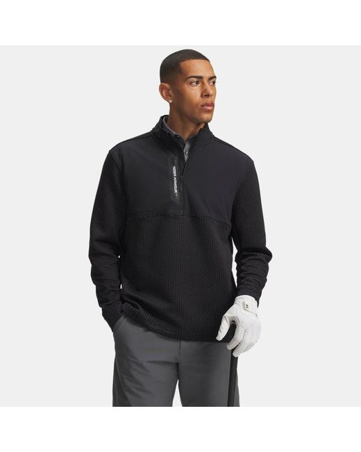 Under Armour Black Drive Pro Hybrid ½ Zip for men