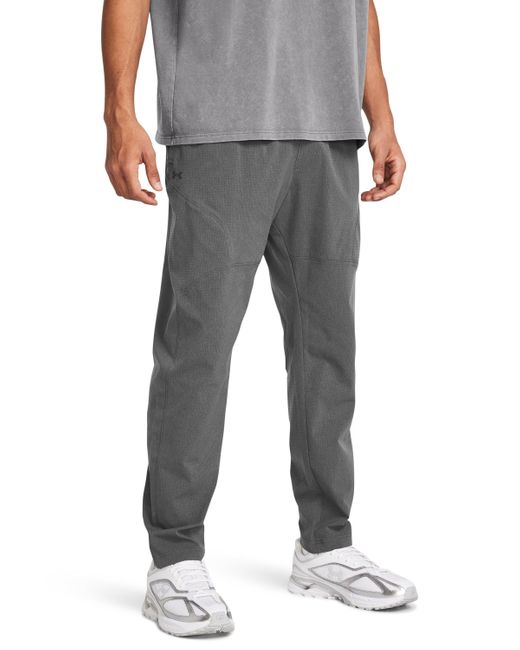 Under Armour Gray Unstoppable Vent Tapered Pants for men