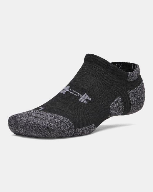 Under Armour Black Ua Performance Tech Pro 3-pack No Show Socks
