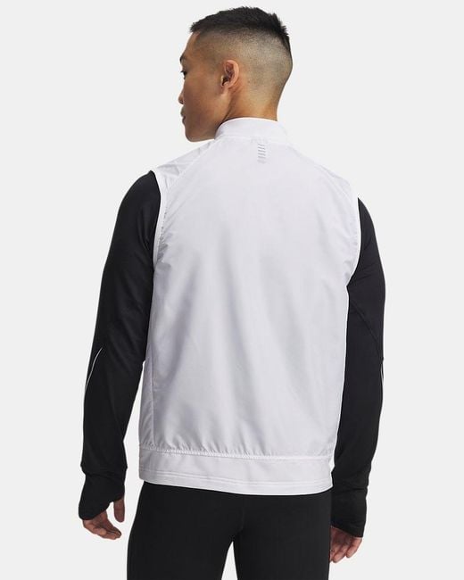 Under Armour Gray Launch Insulated Vest Reflective for men