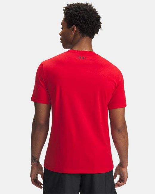 Under Armour Red Global Foundation Short Sleeve T Shirt, for men