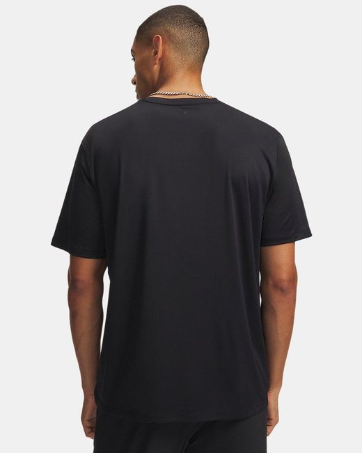 Under Armour Black Ua Explor Iso-chill Upf Short Sleeve for men