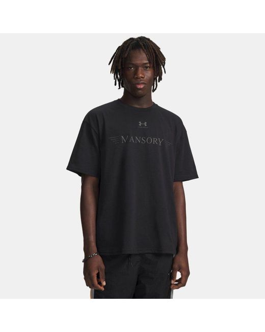 Under Armour Black Ua X Mansory Heavyweight Wheel Short Sleeve for men