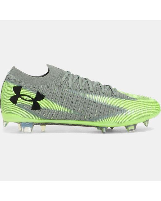 Under Armour Green Shadow Elite 3 Fg Soccer Cleats Silica High Vis for men
