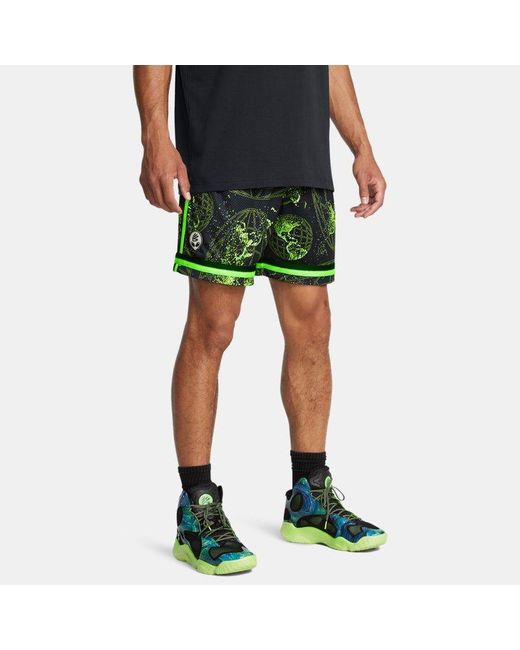 Under Armour Curry Statement Shorts Für Herren Hyper Grün in Green für Herren