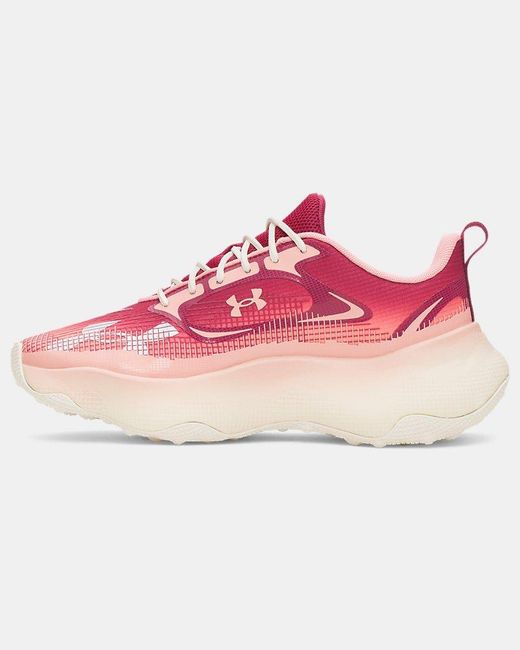 Under Armour Pink Pulse Sportstyle Shoes Claret Posh Posh