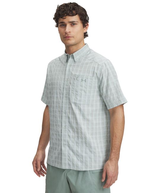 Under Armour Green Ua Drift Tide 2.0 Plaid Short Sleeve for men