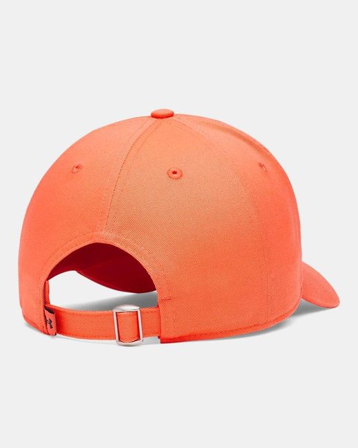 Under Armour Orange Essential Low Adjustable Cap Venom Metallic for men