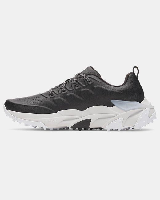 Under Armour Black Halo Tour Spikeless Golf Shoes Castlerock for men