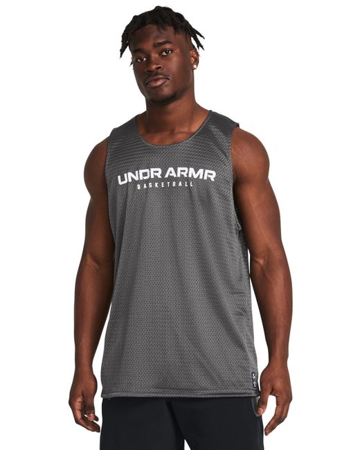 Camiseta sin mangas zone reversible Under Armour de hombre de color Gray