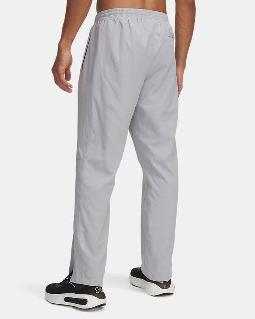 Under Armour Gray Rival Woven Windbreaker Pants Mod Mod for men