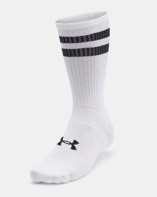 Under Armour Black Essential 6-Pack Crew Socks