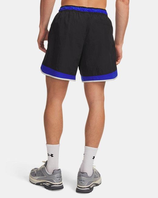 Under Armour Blue Icon Woven Track Shorts Ultimate Team Royal for men