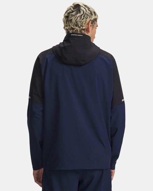 Under Armour Blue Tech Utility Woven Jacket Academy for men