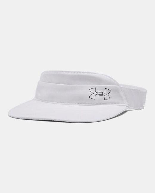Under Armour Synthetik UA IsoChill Driver Visor Weiß OSFM in Weiß