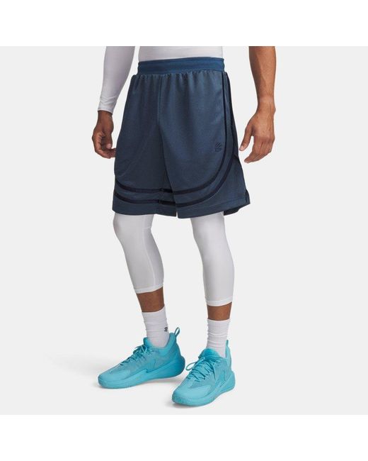 Under Armour Blue Curry Signature Shorts Wham Academy for men