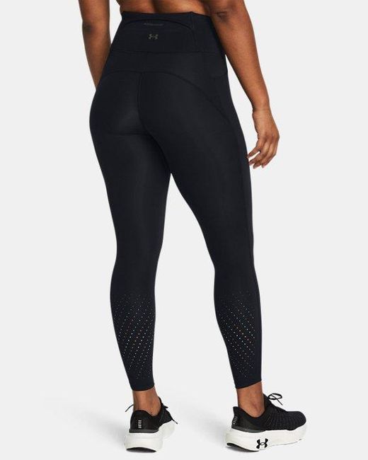Legging Longueur Cheville Launch Elite Pour Femme Réfléchissant Under Armour en coloris Black