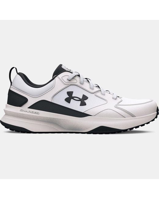 Under Armour White Charged Edge Training Shoes for men
