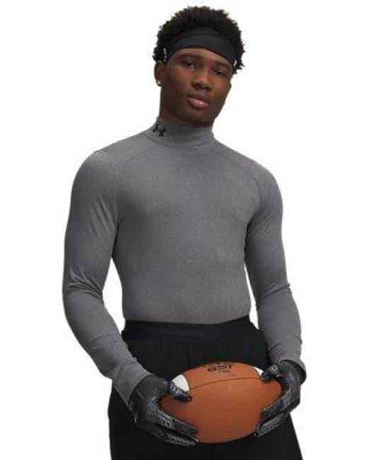 Under Armour Gray Coldgear Armour Mock Compression Top - Aw22 for men