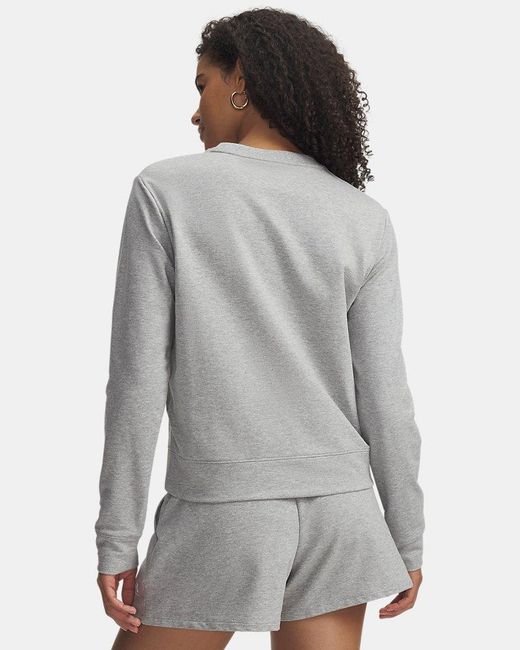 Under Armour Gray Sport Terry Crew Mod Light Heather