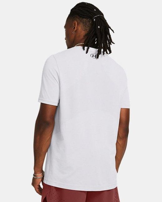 Under Armour White Vanish Seamless Short Sleeve for men