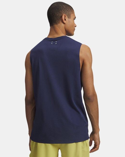 Under Armour Blue Halo Vent Sleeveless Washed Reflective for men