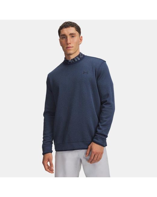 Under Armour Blue Sweaterfleece Crew Academy Academy for men