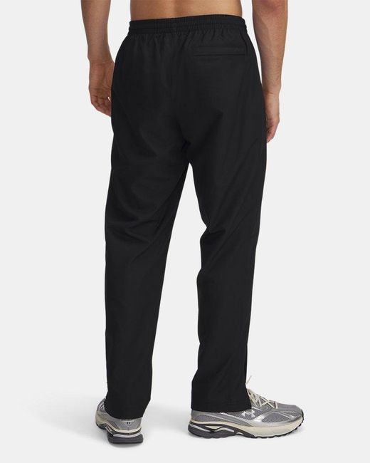 Under Armour Black Rival Woven Windbreaker Pants for men
