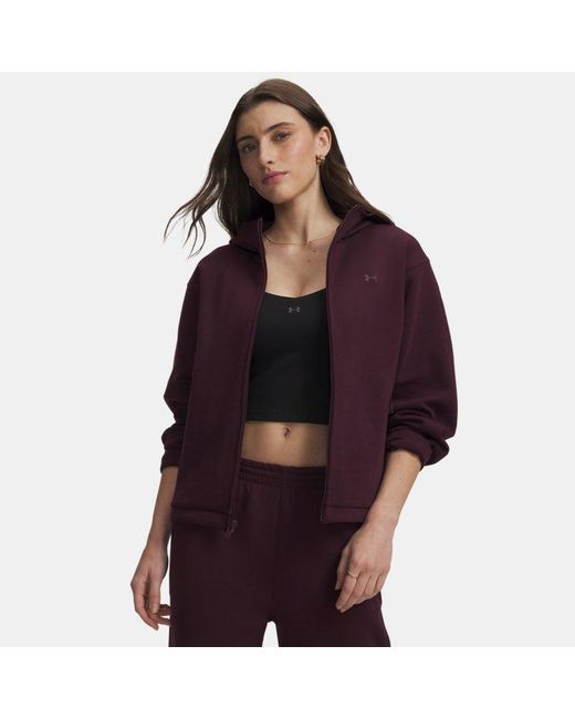 Under Armour Purple Ua Unstoppable Fleece Jacket