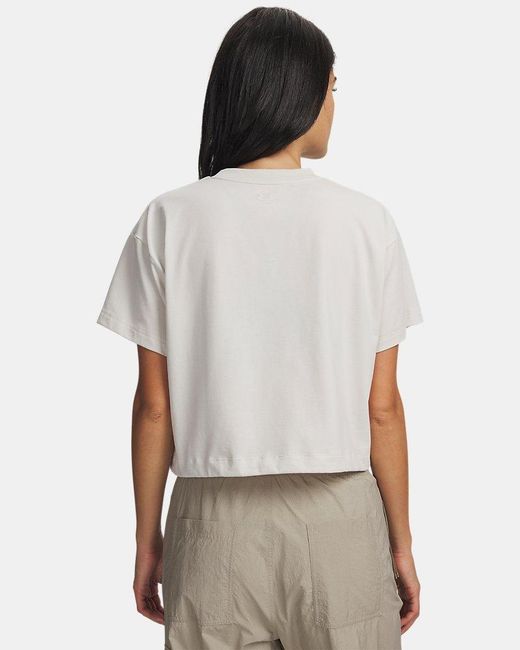 Under Armour White Bungee Hem T-Shirt Summit Summit