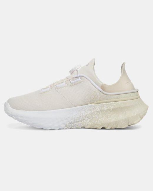 Zapatillas Slipspeed Mega Fade Piedra Khaki Base Metalico Plata Under Armour de color White