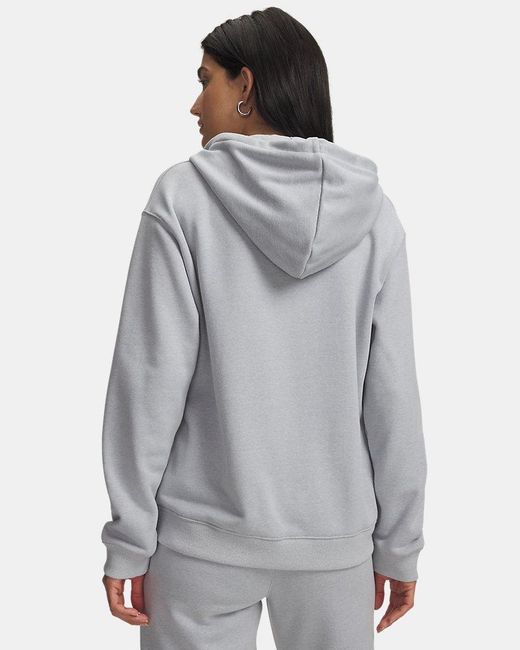 Under Armour Gray Icon Heavyweight Terry Full Zip Mod Light Heather Mod