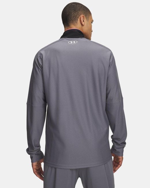 Under Armour Gray Challenger Track Jacket Titan for men