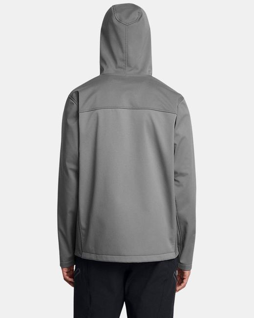 Under Armour Gray Storm Coldgear Infrared Shield 2.0 Hooded Jacket Castlerock Castlerock for men