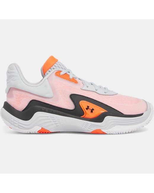 Zapatillas De Baloncesto Spawn 7 Halo Ares Rojo Negro Under Armour de color Pink