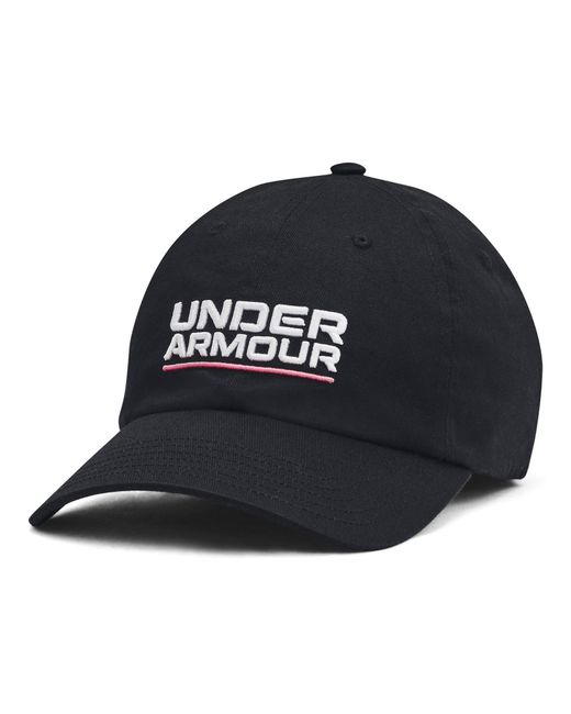 Under Armour Black Branded Adjustable Cap for men