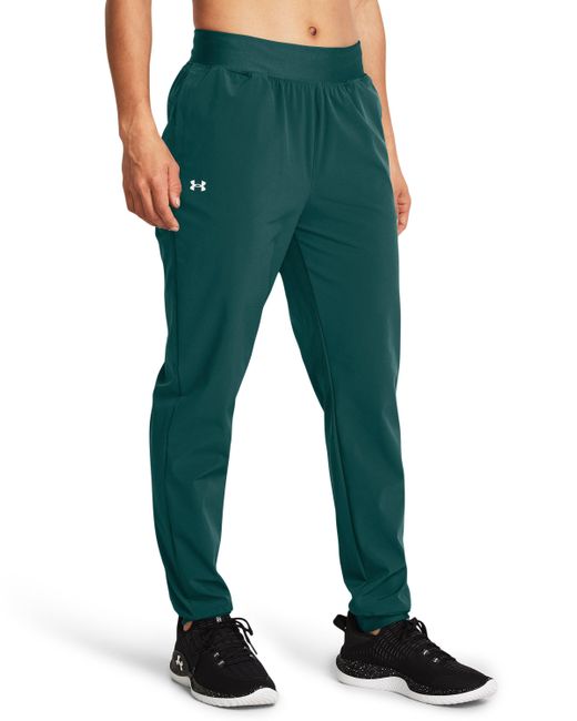 Under Armour Green Rival High-rise Woven Pants